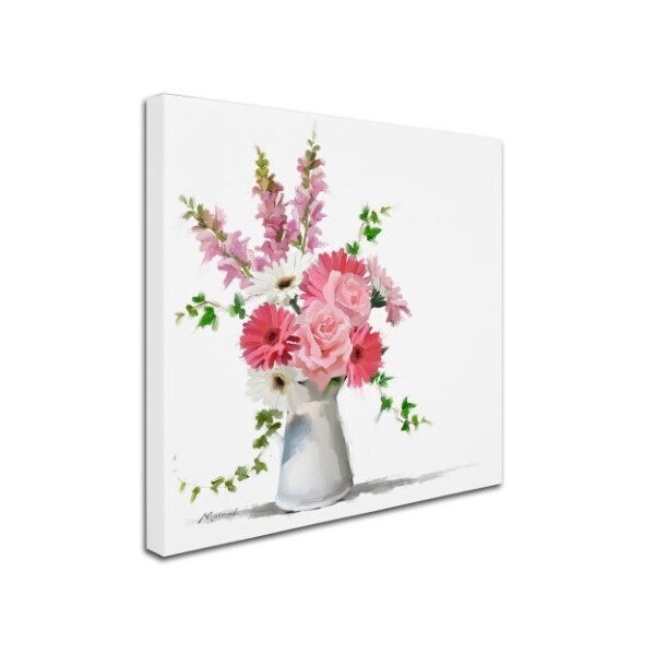 The Macneil Studio 'Pink Flowers' Canvas Art,24x24